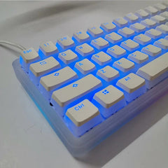 Game Translucent OEM Keycap for Mechanical Keyboards Diy Keycap Pink Double Shot PBT Black Full 104/108 Key Set Pudding Keycaps - SHOWLU FASHION STORE
