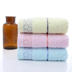 Geometric Towels Set Comfortable 100% Cotton Bath Thick Cotton Shower Bathroom Home Spa Face Towel Towels For Adults Handtuch - SHOWLU FASHION STORE