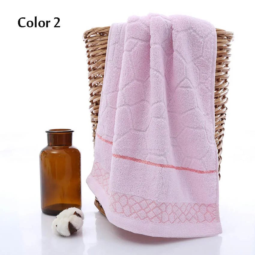 Geometric Towels Set Comfortable 100% Cotton Bath Thick Cotton Shower Bathroom Home Spa Face Towel Towels For Adults Handtuch - SHOWLU FASHION STORE