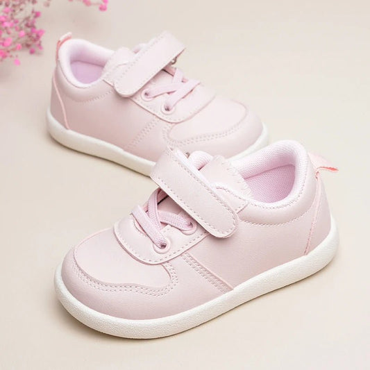 Girls Lovely Pink Daily Outdoor Low Top Soft Flat Sports Sneakers Kids Casual Shoes EK9S49 - SHOWLU FASHION STORE
