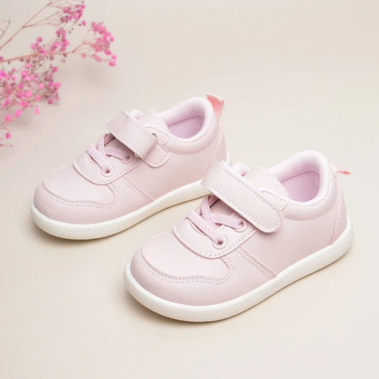Girls Lovely Pink Daily Outdoor Low Top Soft Flat Sports Sneakers Kids Casual Shoes EK9S49 - SHOWLU FASHION STORE