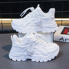 Girls Sneakers 2024 Children Casual Shoes Mesh Platform Designer Tennis Sneaker 6 To 12 Years Kids Sports Shoe for Girl - SHOWLU FASHION STORE