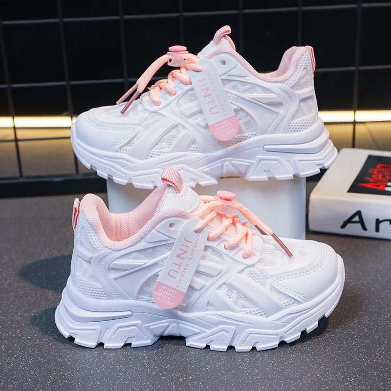 Girls Sneakers 2024 Children Casual Shoes Mesh Platform Designer Tennis Sneaker 6 To 12 Years Kids Sports Shoe for Girl - SHOWLU FASHION STORE