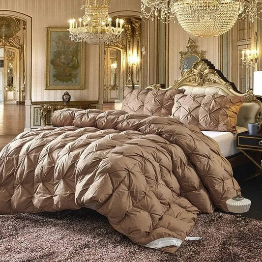 Goose Down Soft Duvet Luxury Blanket King Queen Twin Size Comforter Bedding Filler Bread Shape Super Warm Quilt - SHOWLU FASHION STORE