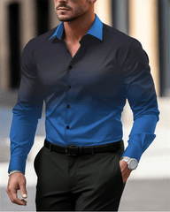 Gradient Men's Clothing Soft and Comfortable Men's Shirt Summer Hawaiian Shirt High Quality Men's Clothing Fashion Button Design - SHOWLU FASHION STORE