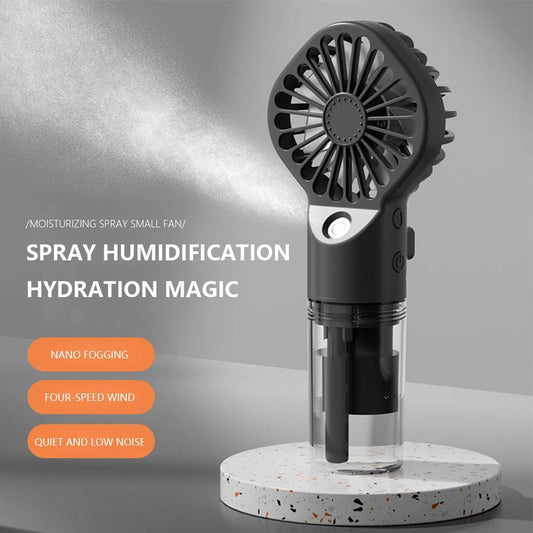 Handheld Mini Air Conditioner USB Rechargeable Portable Humidifier Mist Cooler Cooling Spray Humidifier Fan for Home/Office/Dorm - SHOWLU FASHION STORE