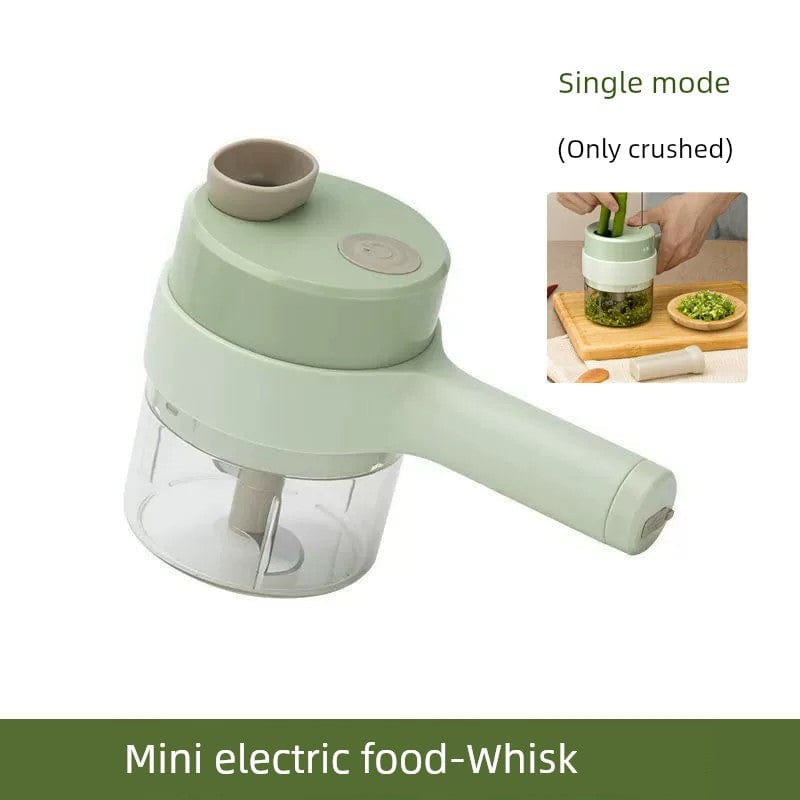 Handheld Side Dish Cooking Machine Chopping Pepper Circle Chopped Green Onion Chopper Cut Ginger Powder Garlic Slice Vegetable Cutter Electric Garlic Grinder - SHOWLU FASHION STORE