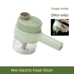 Handheld Side Dish Cooking Machine Chopping Pepper Circle Chopped Green Onion Chopper Cut Ginger Powder Garlic Slice Vegetable Cutter Electric Garlic Grinder - SHOWLU FASHION STORE