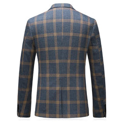 High - end Men's (suit + Vest + Trousers) Wedding Suit Fashion All - in - one Business Casual Suit Three - piece Groom's Wedding Dress - SHOWLU FASHION STORE