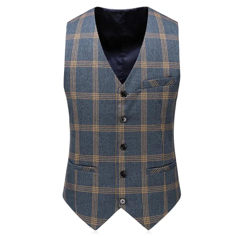 High - end Men's (suit + Vest + Trousers) Wedding Suit Fashion All - in - one Business Casual Suit Three - piece Groom's Wedding Dress - SHOWLU FASHION STORE