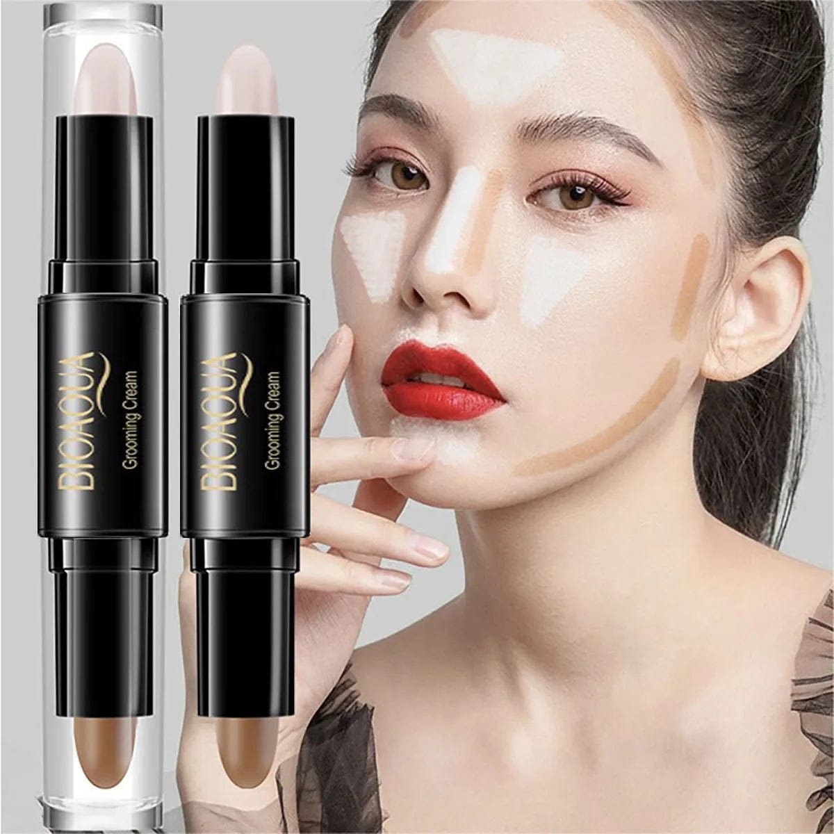 High Quality Professional Makeup Base Foundation Cream for Face Concealer Contouring for Face Bronzer Beauty Women's Cosmetics - SHOWLU FASHION STORE