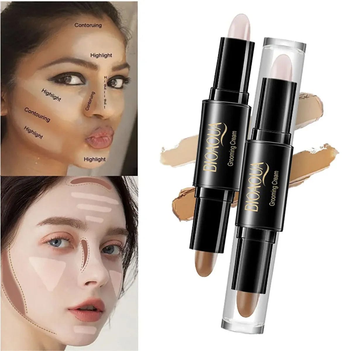 High Quality Professional Makeup Base Foundation Cream for Face Concealer Contouring for Face Bronzer Beauty Women's Cosmetics - SHOWLU FASHION STORE
