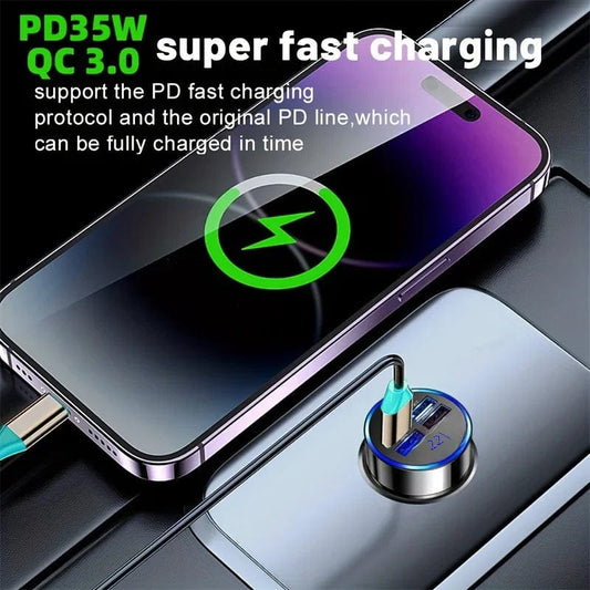 High - Speed Multi - Port Car Charger - SHOWLU FASHION STORE