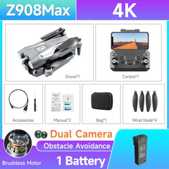 HOT Z908 Pro / MAX Mini Drone 4k Professional Camera 2.4G WIFI Obstacle Avoidance Helicopter Remote Control Quadcopter RC Toys - SHOWLU FASHION STORE