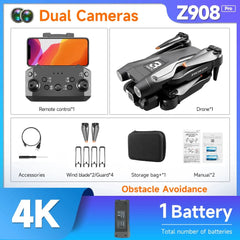 HOT Z908 Pro / MAX Mini Drone 4k Professional Camera 2.4G WIFI Obstacle Avoidance Helicopter Remote Control Quadcopter RC Toys - SHOWLU FASHION STORE