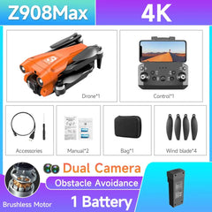 HOT Z908 Pro / MAX Mini Drone 4k Professional Camera 2.4G WIFI Obstacle Avoidance Helicopter Remote Control Quadcopter RC Toys - SHOWLU FASHION STORE