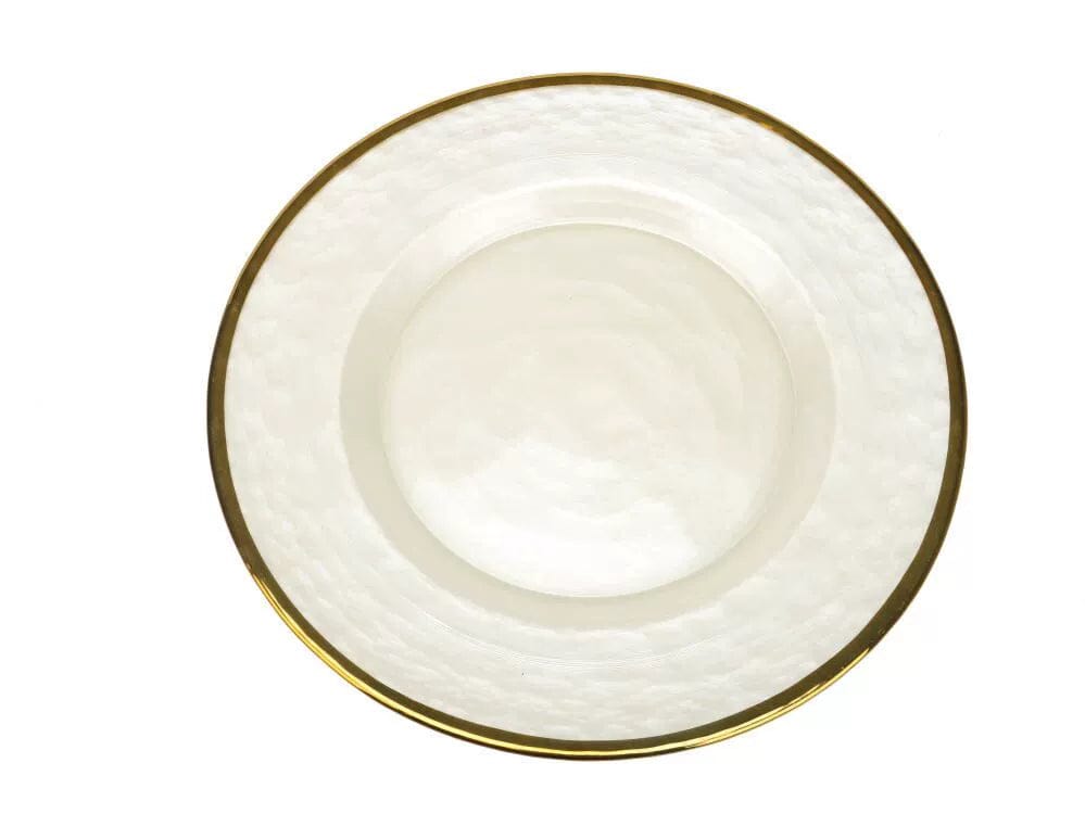 Hotel Table Setting Household Bone China Set Black Golden Edge Luxury Model Room Tableware Flat Plate Western Food/Steak Dinner Plate Dish - SHOWLU FASHION STORE
