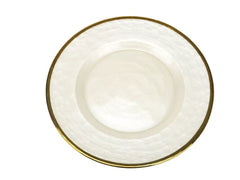 Hotel Table Setting Household Bone China Set Black Golden Edge Luxury Model Room Tableware Flat Plate Western Food/Steak Dinner Plate Dish - SHOWLU FASHION STORE