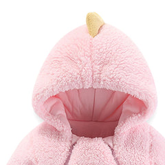 Infant Boys Girls Fleece Jumpsuit Winter Long Sleeve Cartoon Hooded Romper Newborn Fleece Warm Jumpsuit 0 - 24 Months Baby Clothes - SHOWLU FASHION STORE