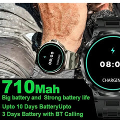 KAVSUMI 1.85 Inch HD Bluetooth Call Smart Watch Men Sports Fitness Tracker Watch Heart Monitor 710mAh Smartwatch For Android IOS - SHOWLU FASHION STORE