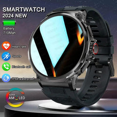 KAVSUMI 1.85 Inch HD Bluetooth Call Smart Watch Men Sports Fitness Tracker Watch Heart Monitor 710mAh Smartwatch For Android IOS - SHOWLU FASHION STORE