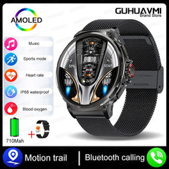 KAVSUMI 1.85 Inch HD Bluetooth Call Smart Watch Men Sports Fitness Tracker Watch Heart Monitor 710mAh Smartwatch For Android IOS - SHOWLU FASHION STORE