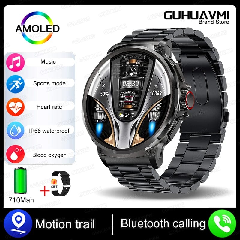 KAVSUMI 1.85 Inch HD Bluetooth Call Smart Watch Men Sports Fitness Tracker Watch Heart Monitor 710mAh Smartwatch For Android IOS - SHOWLU FASHION STORE