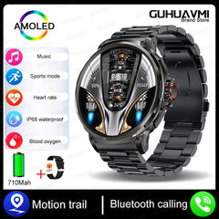 KAVSUMI 1.85 Inch HD Bluetooth Call Smart Watch Men Sports Fitness Tracker Watch Heart Monitor 710mAh Smartwatch For Android IOS - SHOWLU FASHION STORE