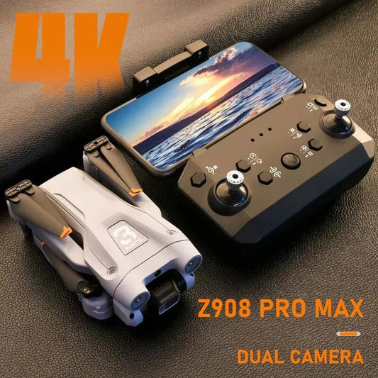 KBDFA MINI Z908Pro Max Drone 4K ESC Professional WIFI FPV Dron Obstacle Avoidance Brushless Four - Axis Folding RC Quadcopter Toys - SHOWLU FASHION STORE