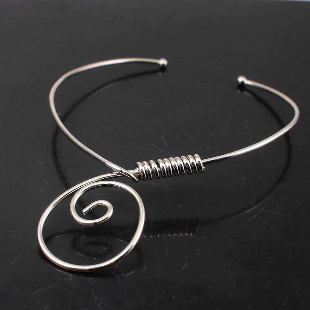 KDLUN Big Alloy Torques Necklaces For Women Statement Metal Choker Necklace Fashion Jewelry 2023 New Chunky Chocker Collar Punk - SHOWLU FASHION STORE