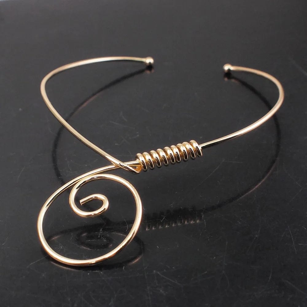 KDLUN Big Alloy Torques Necklaces For Women Statement Metal Choker Necklace Fashion Jewelry 2023 New Chunky Chocker Collar Punk - SHOWLU FASHION STORE