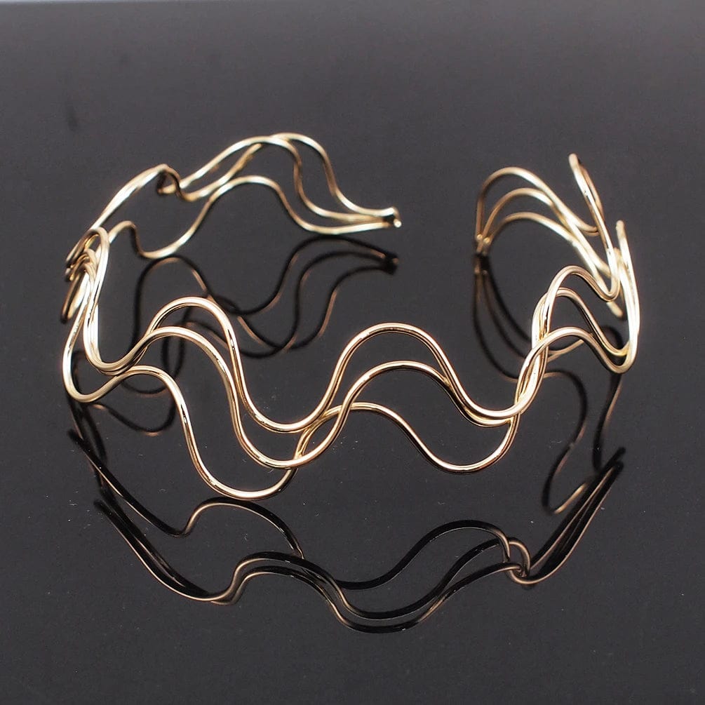 KDLUN Big Alloy Torques Necklaces For Women Statement Metal Choker Necklace Fashion Jewelry 2023 New Chunky Chocker Collar Punk - SHOWLU FASHION STORE