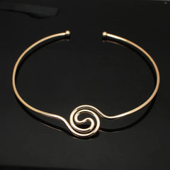 KDLUN Big Alloy Torques Necklaces For Women Statement Metal Choker Necklace Fashion Jewelry 2023 New Chunky Chocker Collar Punk - SHOWLU FASHION STORE