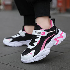 Kids Casual Pink Girls Shoe Outdoor Comfortable Running Shoes Sneakers Breathable Student's Children Boys Sport Walking Footwear - SHOWLU FASHION STORE