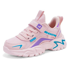 Kids Casual Pink Girls Shoe Outdoor Comfortable Running Shoes Sneakers Breathable Student's Children Boys Sport Walking Footwear - SHOWLU FASHION STORE