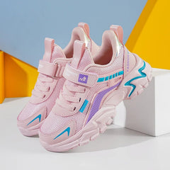 Kids Casual Pink Girls Shoe Outdoor Comfortable Running Shoes Sneakers Breathable Student's Children Boys Sport Walking Footwear - SHOWLU FASHION STORE
