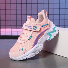 Kids Casual Pink Girls Shoe Outdoor Comfortable Running Shoes Sneakers Breathable Student's Children Boys Sport Walking Footwear - SHOWLU FASHION STORE
