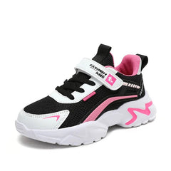 Kids Casual Pink Girls Shoe Outdoor Comfortable Running Shoes Sneakers Breathable Student's Children Boys Sport Walking Footwear - SHOWLU FASHION STORE
