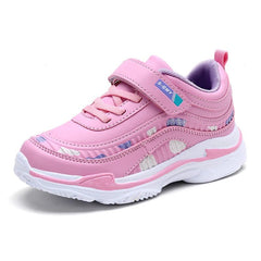 Kids Girls Shoes Leather Platform Sneakers Children Lightweight Pink Purple Running Sports Tennis Girls Sneaker - SHOWLU FASHION STORE