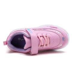 Kids Girls Shoes Leather Platform Sneakers Children Lightweight Pink Purple Running Sports Tennis Girls Sneaker - SHOWLU FASHION STORE