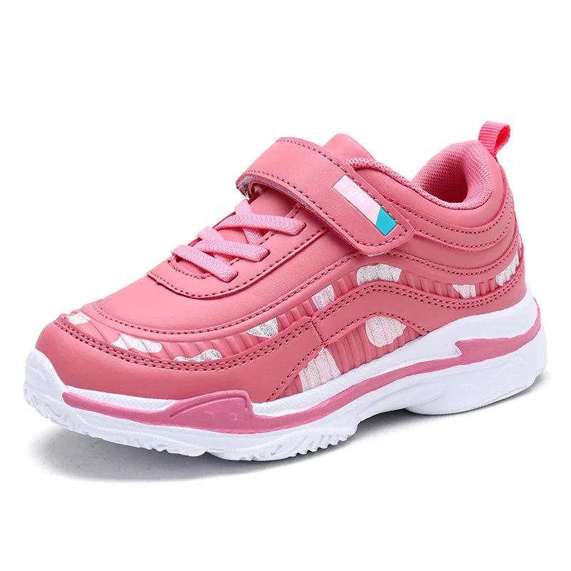 Kids Girls Shoes Leather Platform Sneakers Children Lightweight Pink Purple Running Sports Tennis Girls Sneaker - SHOWLU FASHION STORE