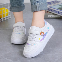 Kids Sneakers Four Seasons Girls Fashion Sports Running Shoes Non - slip Children's Flat Shoes Casual Breathable Outdoor Sneaker - SHOWLU FASHION STORE