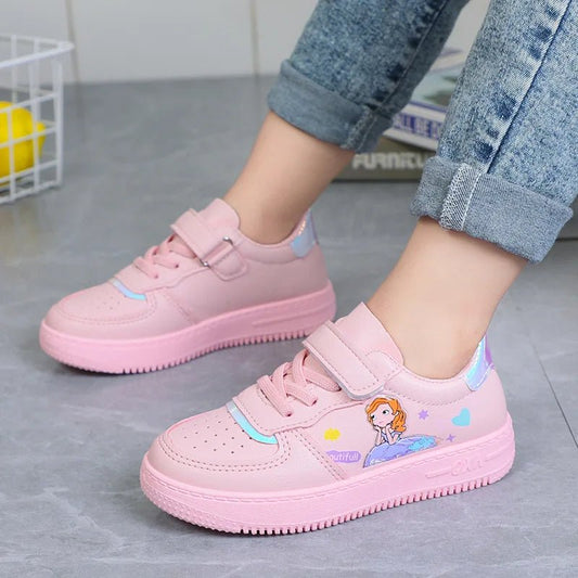 Kids Sneakers Four Seasons Girls Fashion Sports Running Shoes Non - slip Children's Flat Shoes Casual Breathable Outdoor Sneaker - SHOWLU FASHION STORE