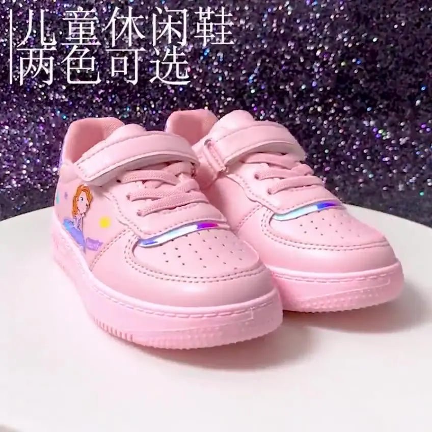 Kids Sneakers Four Seasons Girls Fashion Sports Running Shoes Non - slip Children's Flat Shoes Casual Breathable Outdoor Sneaker - SHOWLU FASHION STORE