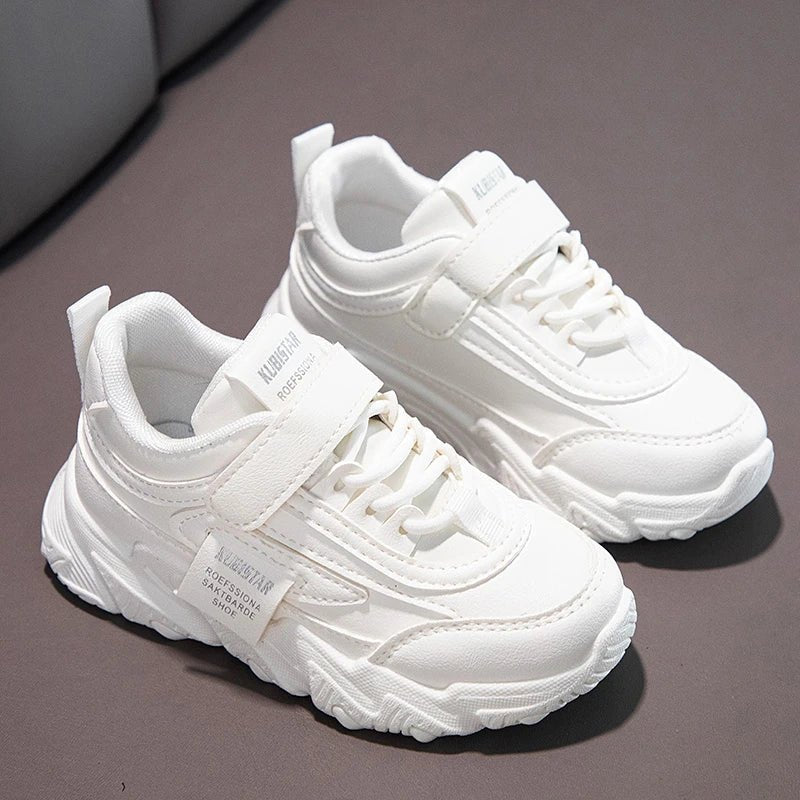 Kids Sports Shoes for Girls Boys Children Running Sneakers PU Soft School Casual Shoes Classic Fashion Anti - skid Spring Autumn - SHOWLU FASHION STORE