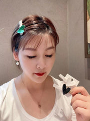 Korean Yuji Oil Dripping Heart Barrettes - SHOWLU FASHION STORE