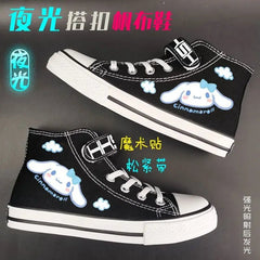 Kuromi My Melody Spring New Sneakers Cinnamoroll Sanrio Canvas Shoes Schoolgirl High Top Anti - Slip Students Cartoon Sports Shoes - SHOWLU FASHION STORE