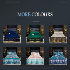 Lace Fitted Bed Sheet Luxury Bedding Set Romantic Ice Mat Folding Embroidered Sheets Linen Bedding Queen Bedspread with Skirt - SHOWLU FASHION STORE