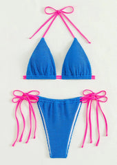 Lace - Up Two - Piece Bikini - SHOWLU FASHION STORE