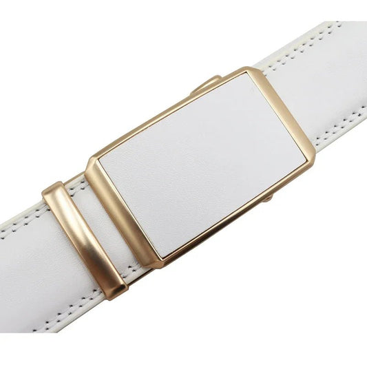 Ladies Automatic Buckle Genuine Leather Belt Casual Party Automatic Buckle Genuine Leather Belt High Quality Ladies Belt - SHOWLU FASHION STORE